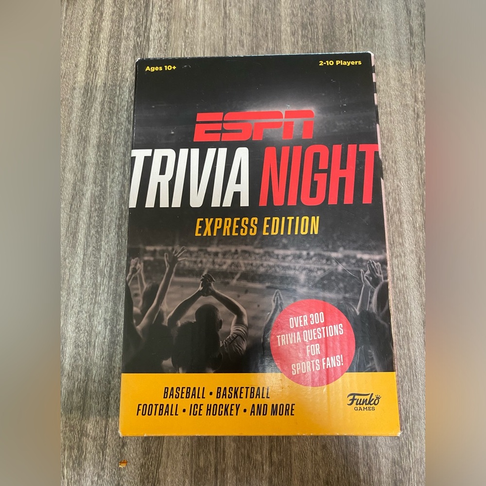 Funko Games ESPN Trivia night Express Edition 2-10 players.